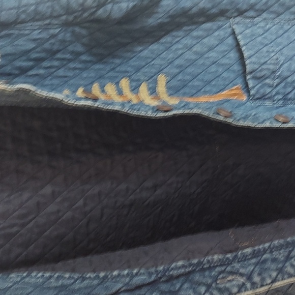 Haiks Denim Jacket Size L Christmas Vintage look. - Picture 10 of 14